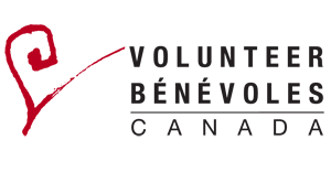 Volunteer Canada Logo, with the both the english and french spellings of volunteer